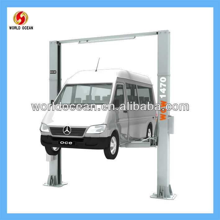 two post hydraulic 5 ton capacity car lift for auto workshop