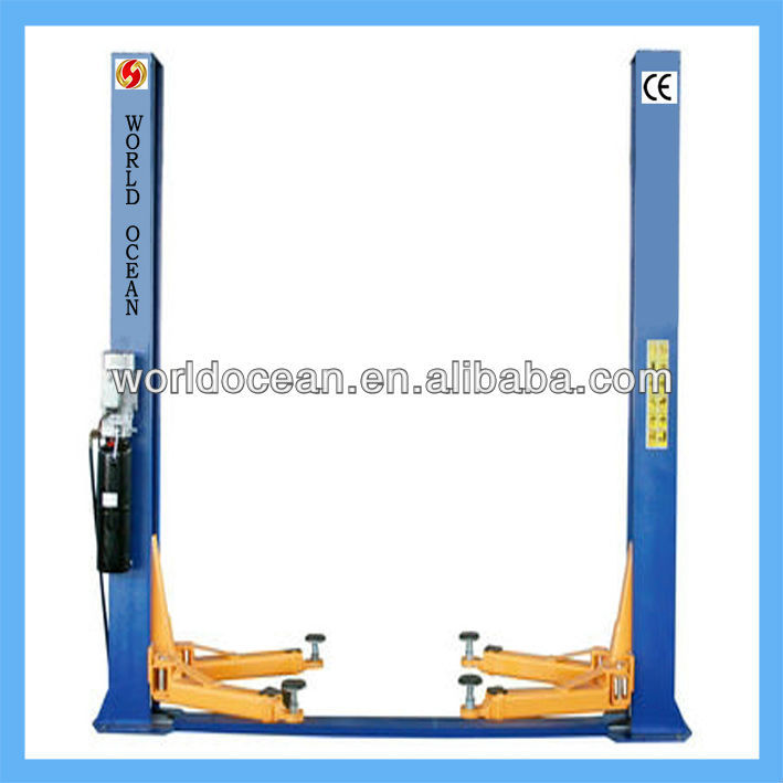 Top quality Electro-mechanically base frame two post lift