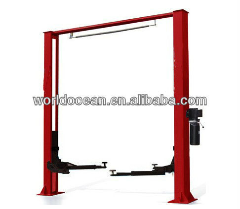 3600KG/4000KG/4200KGTwo Post Double Cylinder Hydraulic Floor Plate Car Lift