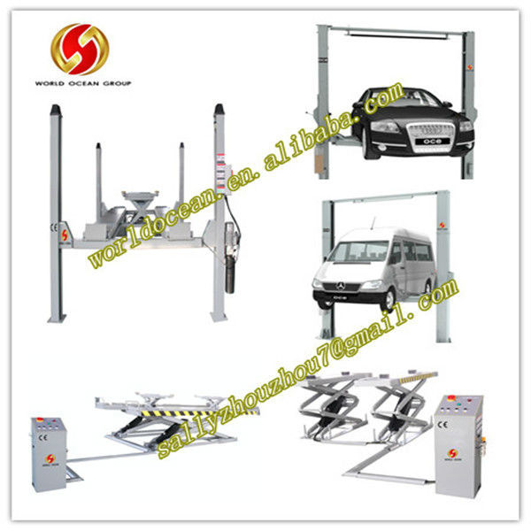 Clear floor hydralic car lift double cylinder 5.0t with CE