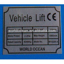 World Ocean- Cheap 2 post vehicle lift auto hoist lifting 4.2 ton hydraulic lift