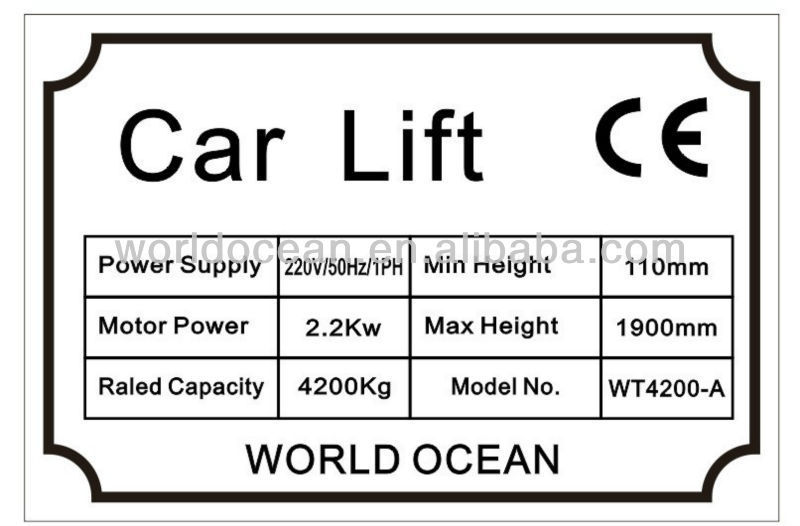 Cheap 2 Post hydraulic car lifter for sale with CE certificate