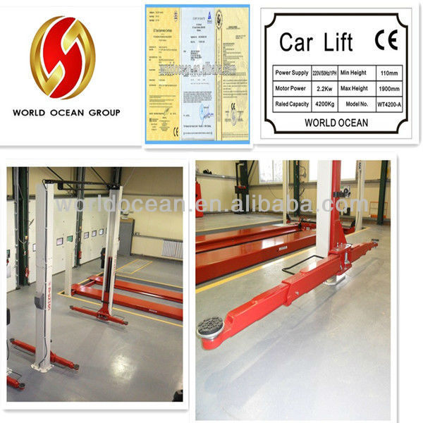 2 post Hydraulic vehicle lifter with CE certificate