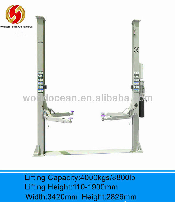 New Product for 2013 CE standard Hydraulic Two Post used car lifts vehicle lift
