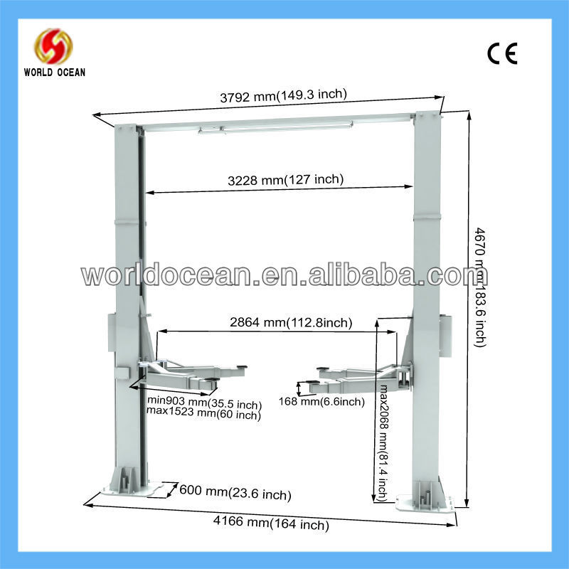 Hydraulic car lift in low price