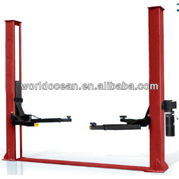 Two Post car hoist lift floor plate car hoist 2 post lifting capacity 4.0ton Manual & Electric relese lock (CE)