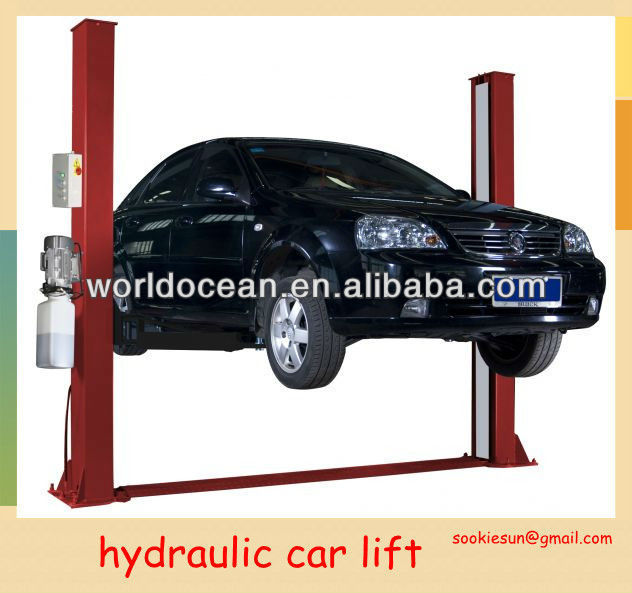 Floor plate hydraulic car lift , 4.0T , CE certification, vehicle lifter