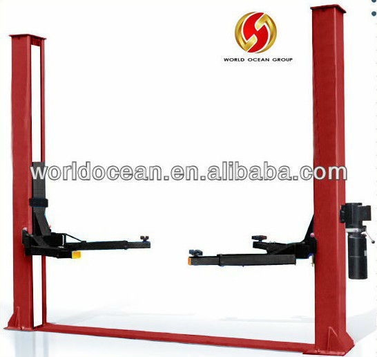 Economical two post hydraulic car lift with manual release,two post lift
