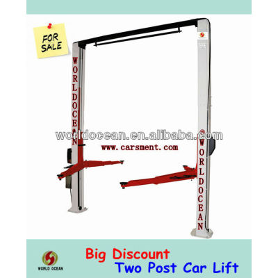 used 2 post car lift for sale with lifting capacity of 4.5Ton and 5Ton