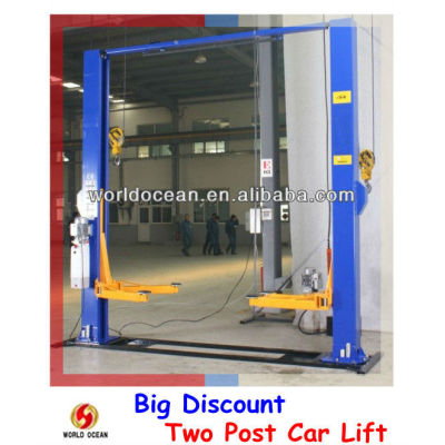 Two post hydraulic lift for car wash