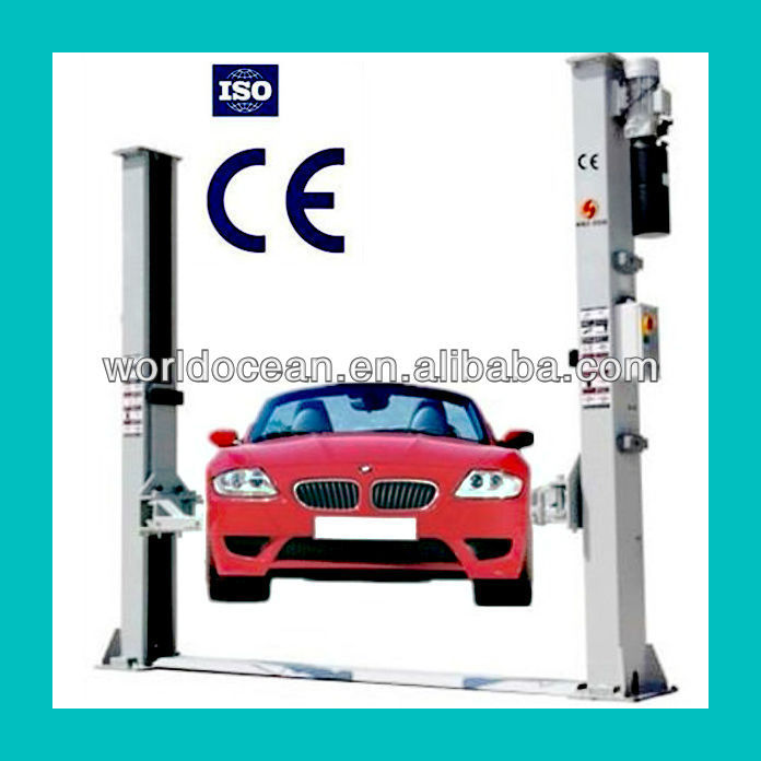 Convenient and practical 2 column post car lift for auto hoist