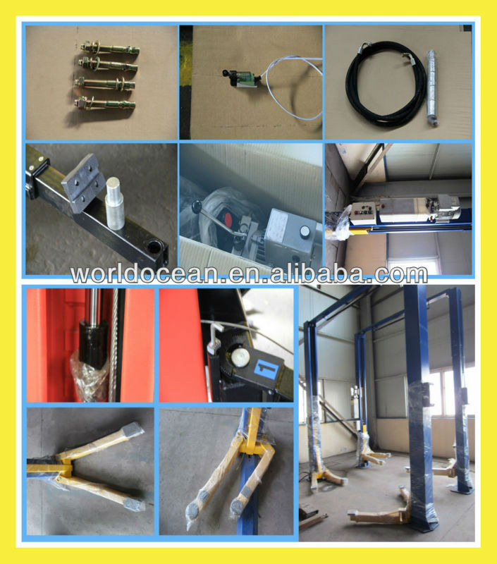 2013 Hot sale used two post car lifts vehicle hoist for sale