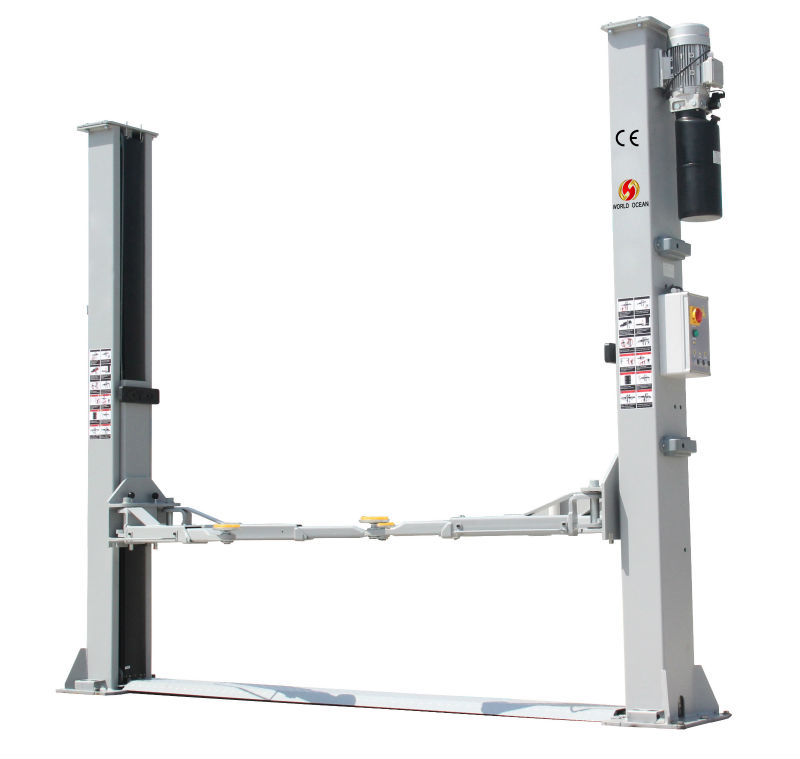 Automated safety lock two post car lift