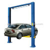 Clear floor hydraulic car hoist post