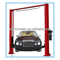 Clear plate hydraulic cylinder two post car lift