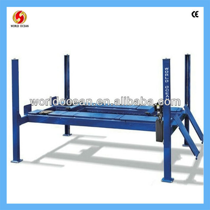 Four post Car Liftwheel alignment lift tables Vehicle lifts with CE lifting table
