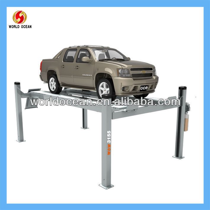 4- post hydraulic car lift used for alignment WOW3155 CE