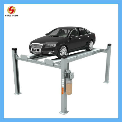 CE/UL/GS certified 4500kgs/10000lbs 4 post parking lift for 2 cars wow3142