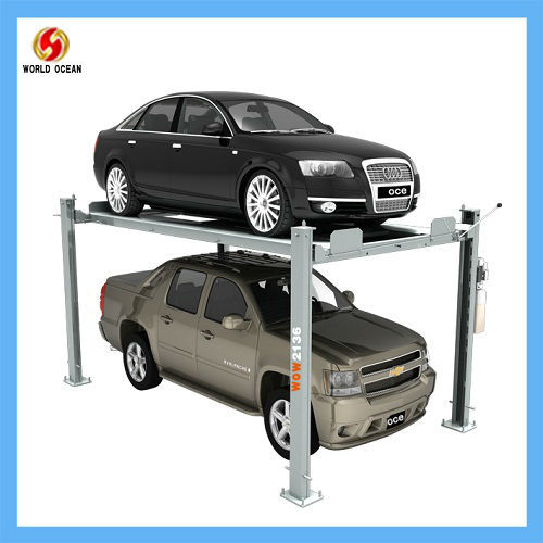 Cheap 4 post double cars parking mobile parking lifts