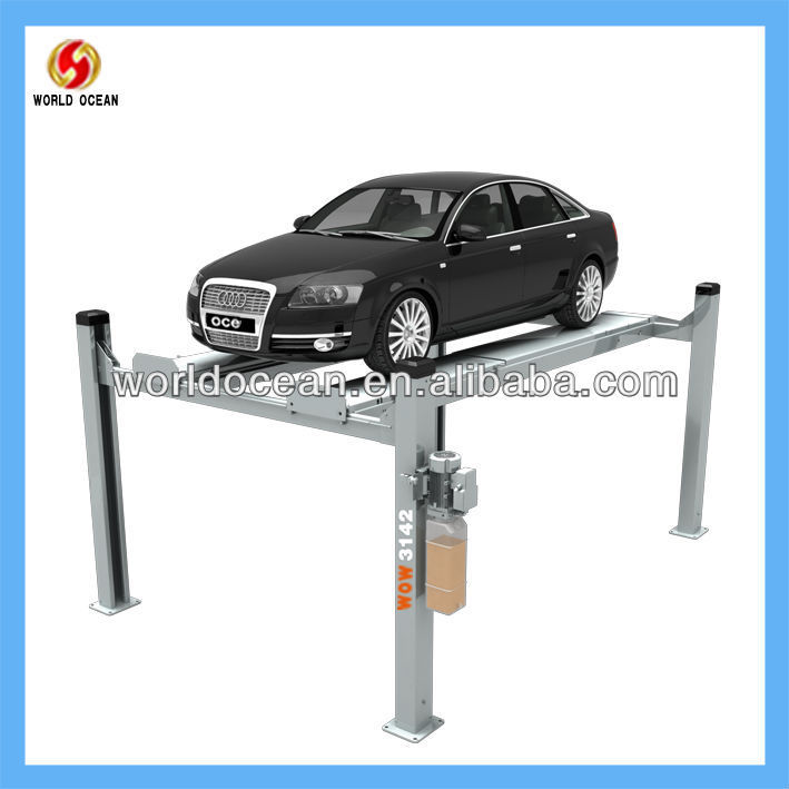 Four post car lift with CE certification