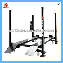 Cheap 4 post car lift mobile with roller CE certificate WP3600 4 post car parking lift