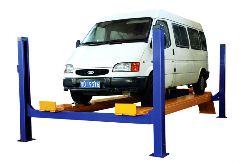 four post vehicle lift 5.5 tons with turn table and slide plate