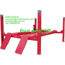 3.5ton four post car lift with rolling jack