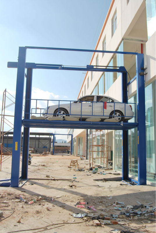 Safe and double strong chain structure outdoor car/goods lift elevators