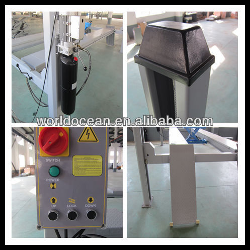 compact convenience 3.5t capacity 4 post parking lift