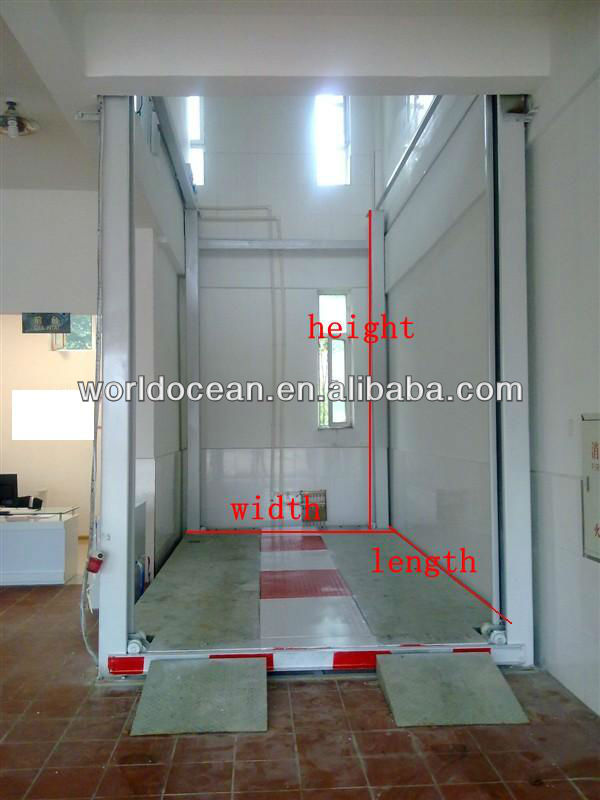Four post hydraulic car lift can be customized