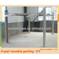 4 post car parking facility mobile parking lift