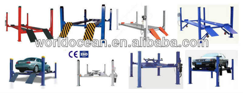 Hotsale used 4 post car lift for sale with CE approval