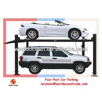 Four post two levels car parking system