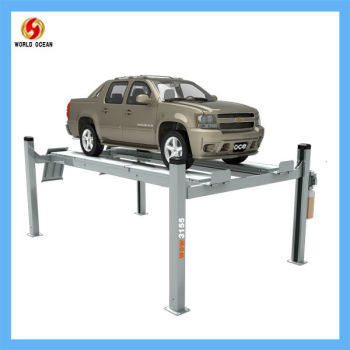 four post 5.5ton car lift with rolling jack