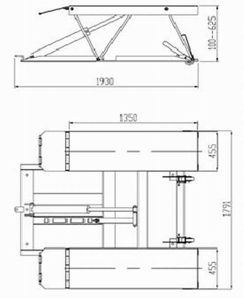 hydraulic cargo scissor lift / car lift / lift table for sale WS2700-L