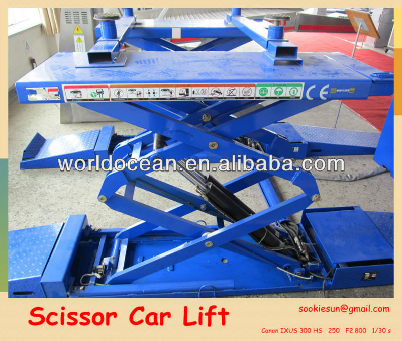 CE certificate Scissor car lift auto lift garage lift