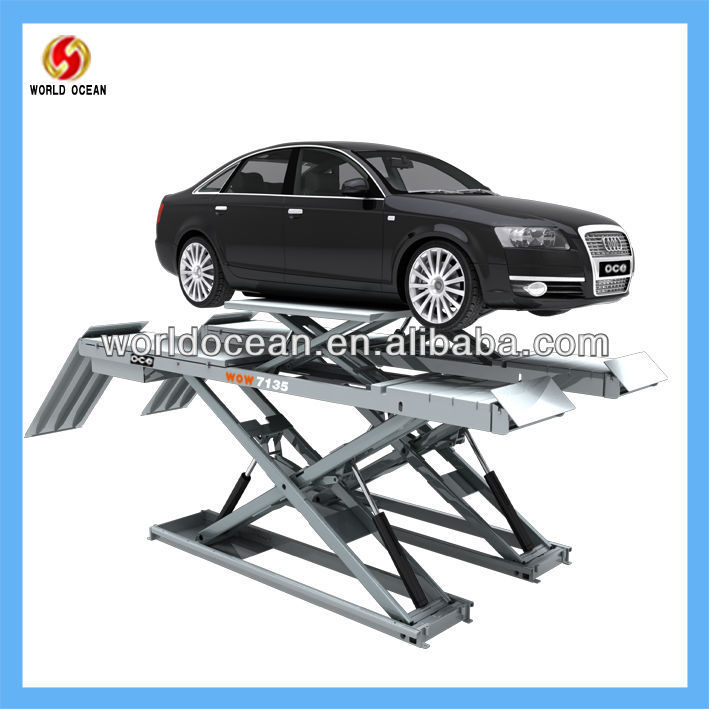 Weight 3.5T !!! Stationary hydraulic cargo scissor lift / car lift / lift table for sale