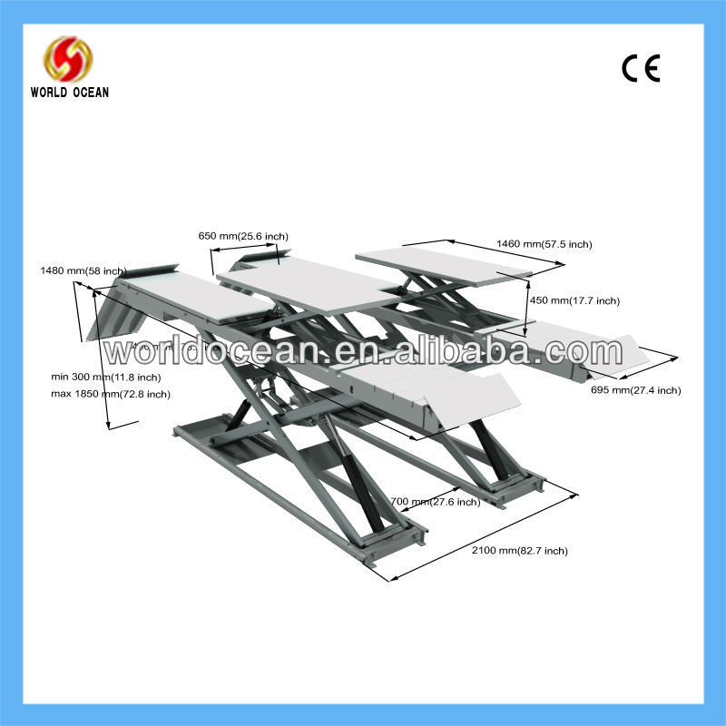 Eelectric low ceiling car lift WOW7135