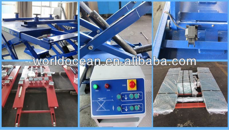 Scissor hydraulic car lift with cheap price from Qingdao China