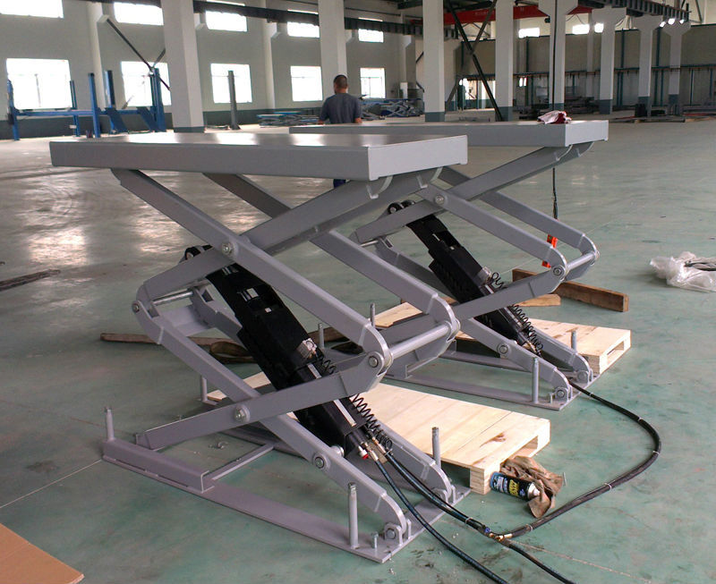 In-ground install double scissor platform car lift for sale WSG3200