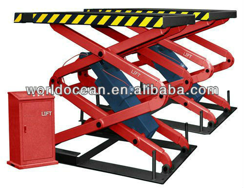 Under ground install Scissor car lift hydraulic lifter WSG3200 scissor lift