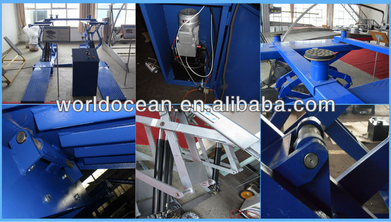 Scissor hydraulic car lift with cheap price from Qingdao China