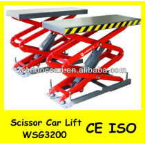 Full rise scissor car hoist WSG3200 with CE certification