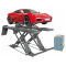 Scissor hydraulic alignment lifts for wheel tires