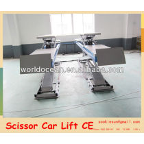 Electro-hydraulic large plaform on ground scissor lift for car WSA4000