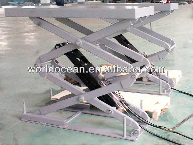 In-ground and on-ground install scissor car lift WSG3200 vehicle scissor lift