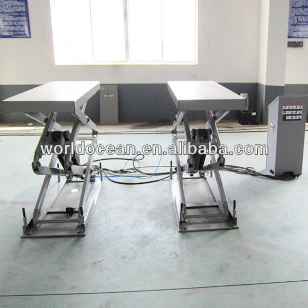 in-ground installation CE approved scissor car lifter WSG3200