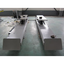 automobile wheel alignment lifts with secondary lifting jack