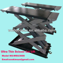Ground install Ultra thin scissor lift 3 ton hydraulic scissor lift