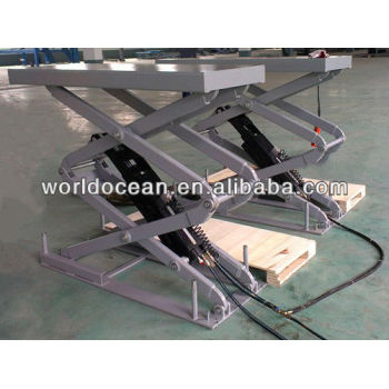 Underground car lift,Scissor car lift with 2 cylinders